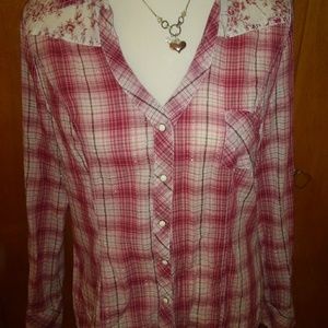 Maurices Western Style Cotton Blouse
